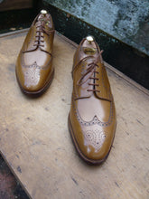 Load image into Gallery viewer, JOHN LOBB BROGUES – BROWN / TAN – UK 12 - UNWORN CONDITION