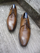 Load image into Gallery viewer, JOSEPH CHEANEY BROGUES MEN’S SHOES – BROWN / TAN – UK 7 – LIVERPOOL- EXCELLENT CONDITION