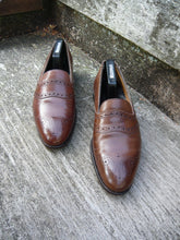 Load image into Gallery viewer, WILDSMITH SADDLE BROGUE LOAFERS – BROWN CALF - UK 6.5 – TRINITY -EXCELLENT CONDITION