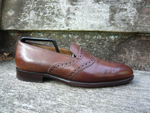 Load image into Gallery viewer, WILDSMITH SADDLE BROGUE LOAFERS – BROWN CALF - UK 6.5 – TRINITY -EXCELLENT CONDITION