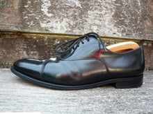 Load image into Gallery viewer, CHURCH’S OXFORD MEN’S SHOES – BLACK - UK 10 – HONG KONG – EXCELLENT CONDITION