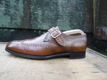 Load image into Gallery viewer, JOSEPH CHEANEY MONK STRAP – BROWN / TAN – UK 8.5 – EXCELLENT CONDITION
