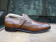 Load image into Gallery viewer, JOSEPH CHEANEY MONK STRAP – BROWN / TAN – UK 8.5 – EXCELLENT CONDITION