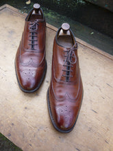 Load image into Gallery viewer, CHURCH’S BROGUES – BROWN / TAN - UK 8.5 – GUNTHORPE – VERY GOOD CONDITION