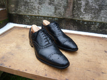 Load image into Gallery viewer, JOSEPH CHEANEY BROGUES – BLACK – UK 8 – PARKINSON - EXCELLENT CONDITION