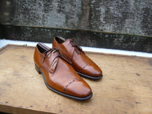 Load image into Gallery viewer, JOSEPH CHEANEY DERBY – BROWN / TAN – UK 7.5 – MEL – EXCELLENT CONDITION