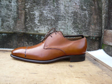 Load image into Gallery viewer, JOSEPH CHEANEY DERBY – BROWN / TAN – UK 7.5 – MEL – EXCELLENT CONDITION