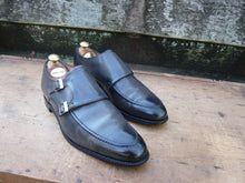 Load image into Gallery viewer, JOSEPH CHEANEY DOUBLE MONK STRAP – GREY / GRAPHITE – UK 8 – ABINGDON - EXCELLENT CONDITION