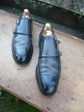 Load image into Gallery viewer, JOSEPH CHEANEY DOUBLE MONK STRAP – GREY / GRAPHITE – UK 8 – ABINGDON - EXCELLENT CONDITION