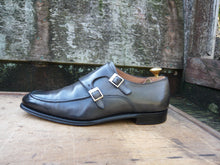 Load image into Gallery viewer, JOSEPH CHEANEY DOUBLE MONK STRAP – GREY / GRAPHITE – UK 8 – ABINGDON - EXCELLENT CONDITION
