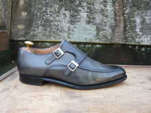 Load image into Gallery viewer, JOSEPH CHEANEY DOUBLE MONK STRAP – GREY / GRAPHITE – UK 8 – ABINGDON - EXCELLENT CONDITION