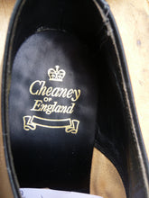 Load image into Gallery viewer, JOSEPH CHEANEY VINTAGE DERBY – BLACK - UK 7 – RYE – UNWORN CONDITION