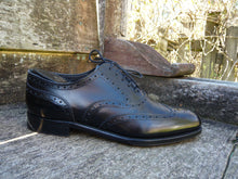 Load image into Gallery viewer, POULSEN, SKONE & CO VINTAGE BROGUES – BLACK – UK 8 – EXCELLENT CONDITION