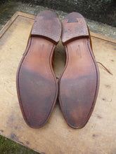 Load image into Gallery viewer, CROCKETT & JONES DERBY – TAN CALF / SAND TWILL – UK 9 –– EXCELLENT CONDITION