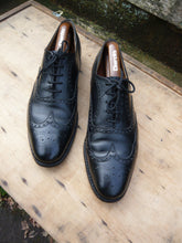 Load image into Gallery viewer, CHURCH’S BROGUES MEN’S SHOES – BLACK – SANDRINGHAM – UK 9 – EXCELLENT CONDITION
