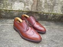Load image into Gallery viewer, CROCKETT & JONES BROGUES – BROWN / TAN - UK 8.5 (WIDE) – GREENWICH - EXCELLENT CONDITION