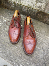 Load image into Gallery viewer, CROCKETT & JONES BROGUES – BROWN / TAN - UK 8.5 (WIDE) – GREENWICH - EXCELLENT CONDITION