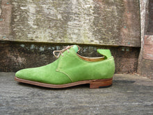 Load image into Gallery viewer, JOHN LOBB DERBY – SPRING GREEN SUEDE – UK 6.5 – SUPERB CONDITION