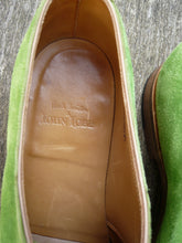 Load image into Gallery viewer, JOHN LOBB DERBY – SPRING GREEN SUEDE – UK 6.5 – SUPERB CONDITION