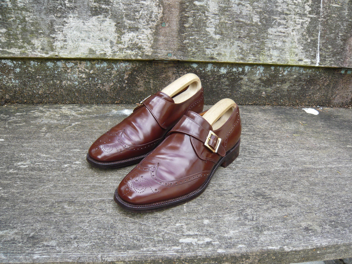 CHURCH’S VINTAGE MONK STRAP – BROWN UK – PICCADILLY – EXCELLENT  CONDITION