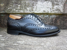 Load image into Gallery viewer, CHURCH’S BROGUES – UNLINED BLACK CALF LEATHER - UK 7 – BURWOOD H – EXCELLENT CONDITION