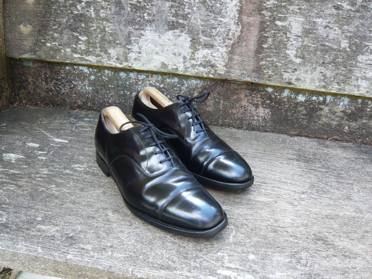 CHURCH'S OXFORD - BLACK – UK 9.5 – BALMORAL – VERY GOOD CONDITION