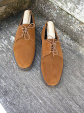 Load image into Gallery viewer, JOSEPH CHEANEY VINTAGE DERBY – BROWN / TAN SUEDE - UK 8 – FRENSHAM - EXCELLENT CONDITION