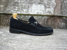 Load image into Gallery viewer, JOSEPH CHEANEY HORSEBIT LOAFERS – BLACK SUEDE - UK 7.5 – VARESE - EXCELLENT CONDITION