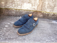 Load image into Gallery viewer, CHURCH’S MONK STRAP – BLUE VINTAGE SUEDE - UK 7.5 – SHANGHAI – EXCELLENT CONDITION