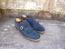 Load image into Gallery viewer, CHURCH’S MONK STRAP – BLUE VINTAGE SUEDE - UK 7.5 – SHANGHAI – EXCELLENT CONDITION
