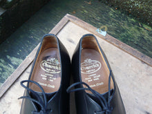 Load image into Gallery viewer, CHURCH’S DERBY MEN’S SHOES – BLACK – UK 8 – SAWLEY – SUPERB CONDITION