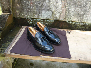 CHURCH’S TASSEL LOAFERS – BLACK - KINGSLEY – UK 10.5 – UNWORN CONDITION