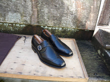 Load image into Gallery viewer, CHURCH’S MONKSTRAP BROGUES – BLACK - UK 8.5 – PICCADILLY – UNWORN CONDITION
