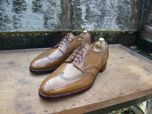 JOHN LOBB BROGUES – BROWN / TAN – UK 12 - UNWORN CONDITION