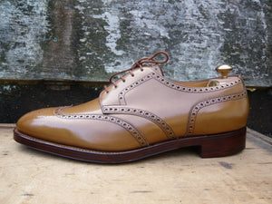 JOHN LOBB BROGUES – BROWN / TAN – UK 12 - UNWORN CONDITION