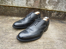 Load image into Gallery viewer, CHURCH&#39;S BROGUES – BLACK  - UK 7.5 – GUNTHORPE – EXCELLENT CONDITION
