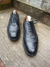 Load image into Gallery viewer, CHURCH&#39;S BROGUES – BLACK  - UK 7.5 – GUNTHORPE – EXCELLENT CONDITION
