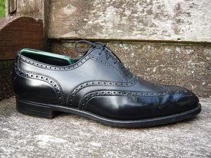 CROCKETT & JONES BROGUES – BLACK - UK 9 (NARROW) – LONDON - EXCELLENT CONDITION