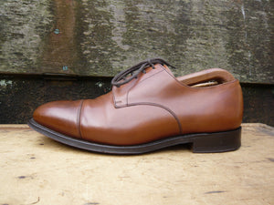 CHURCH'S DERBY – BROWN / TAN NEVADA CALF – UK 6.5 – CARTMEL - EXCELLENT CONDITION