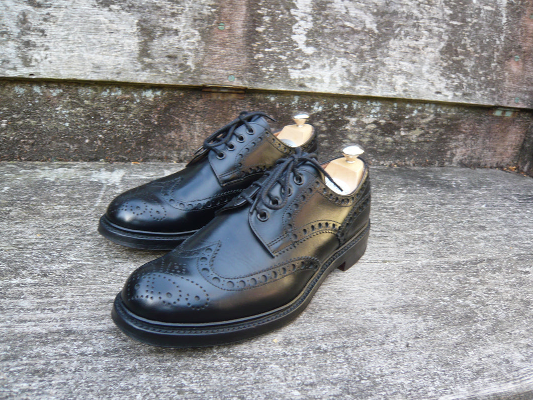 JOSEPH CHEANEY BROGUES MEN’S SHOES – BLACK - UK 8 – SUPERB CONDITION