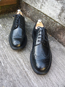 JOSEPH CHEANEY BROGUES MEN’S SHOES – BLACK - UK 8 – SUPERB CONDITION