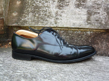 Load image into Gallery viewer, CHURCH’S OXFORD MEN’S SHOES – BLACK  - UK 10 – HONG KONG – EXCELLENT CONDITION
