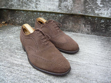 Load image into Gallery viewer, JOSEPH CHEANEY VINTAGE BROGUES – BROWN SUEDE - UK 7.5 – EXCELLENT CONDITION
