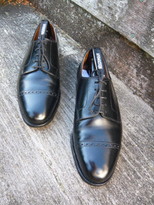 CROCKETT & JONES BROGUES – BLACK - UK 6 (WIDE) – DRAYCOTT – WORN ONCE