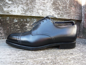 CROCKETT & JONES BROGUES – BLACK - UK 6 (WIDE) – DRAYCOTT – WORN ONCE