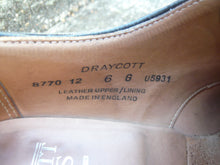 Load image into Gallery viewer, CROCKETT &amp; JONES BROGUES – BLACK - UK 6 (WIDE) – DRAYCOTT – WORN ONCE
