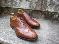 CHURCH’S BROGUES – BROWN / TAN - UK 10.5 – BURWOOD – UNWORN CONDITION