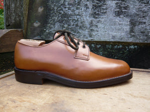 JOSEPH CHEANEY VINTAGE VELDTSCHOEN DERBY –  BROWN / TAN - UK 7 UNWORN CONDITION