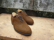 TRICKER'S BROGUES – BROWN / TAN SUEDE - UK 6 (WIDE) – UNWORN CONDITION