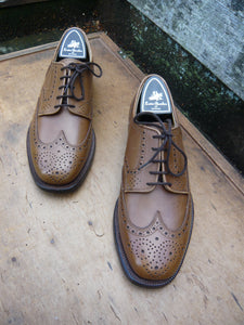 CROCKETT & JONES BROGUES – BROWN / TAN - UK 6.5 – SANDHURST – UNWORN CONDITION